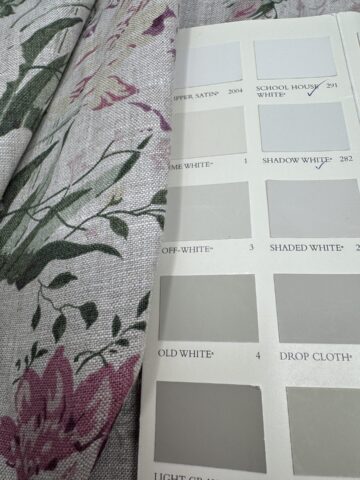 Cabbages and Roses Constance Multi on Natural Linen - Image 3